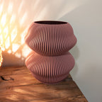 Miconos planter with flowing sculptural curves, 3D printed from plant-based PLA in Australia - view 28